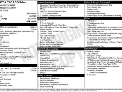 New 2026 MAZDA CX-5 Select AWD/4WD image 3