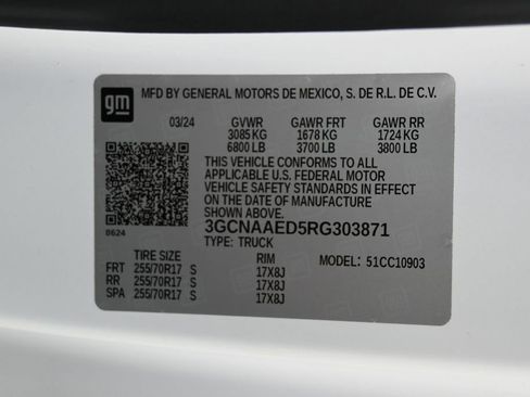 Used 2024 Chevrolet Silverado 1500 W/T w/ WT Fleet Convenience Package RWD image 7