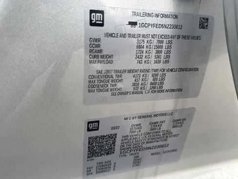 Used 2022 Chevrolet Silverado 1500 LT Trail Boss w/ Safety Package image 37