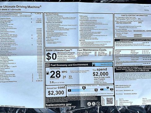 New 2025 BMW X1 xDrive28i w/ Technology Package image 18