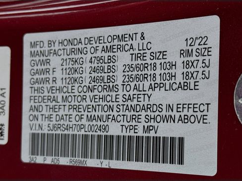 Certified 2023 Honda CR-V EX-L image 31