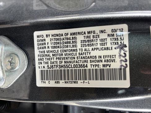 Used 2012 Honda Crosstour EX-L image 24