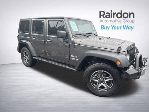 Used 2017 Jeep Wrangler Unlimited Sport w/ Mopar Black Appearance Group image 1