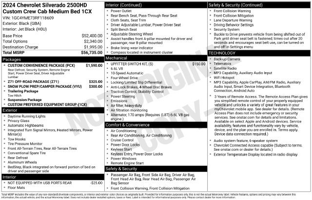 Used 2024 Chevrolet Silverado 2500 Custom w/ Custom Convenience Package AWD/4WD image 33