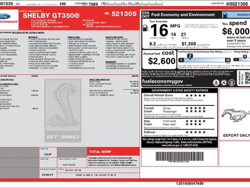 Used 2017 Ford Mustang Shelby GT350 image 3