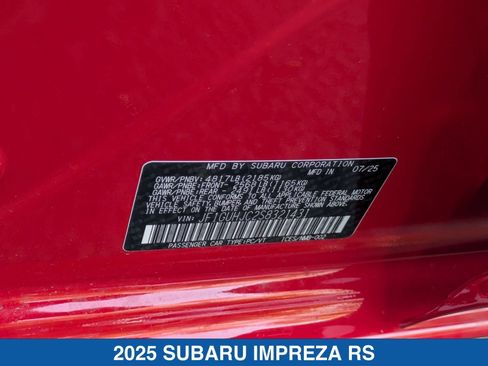 Certified 2025 Subaru Impreza RS AWD/4WD image 30