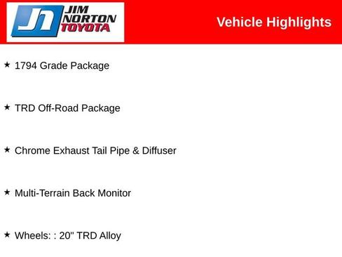 Used 2026 Toyota Tundra 1794 Edition w/ TRD Off-Road Package image 4