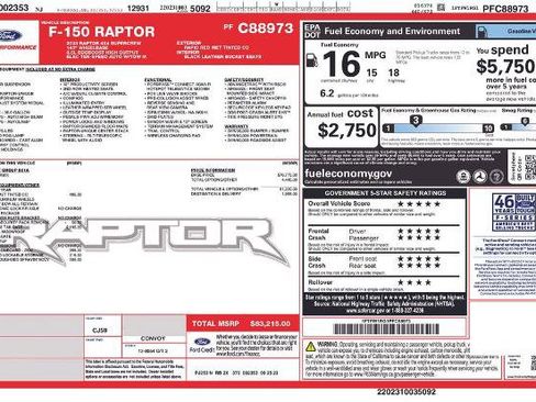Certified 2023 Ford F150 Raptor image 8
