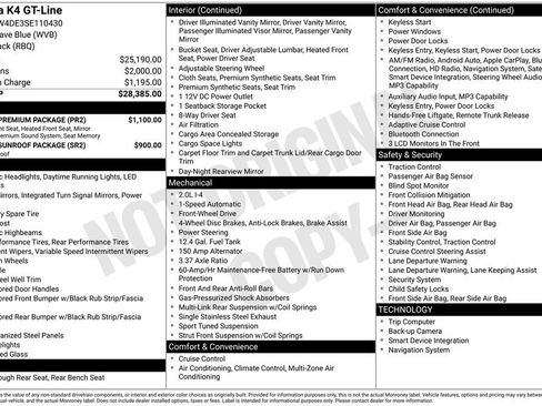 Used 2025 Kia K4 GT-Line w/ GT-Line Premium Package FWD image 38