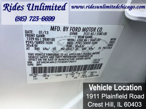 Used 2013 Ford Edge Limited AWD/4WD image 16