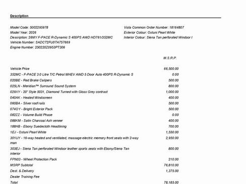 Used 2026 Jaguar F-PACE R-Dynamic S image 3
