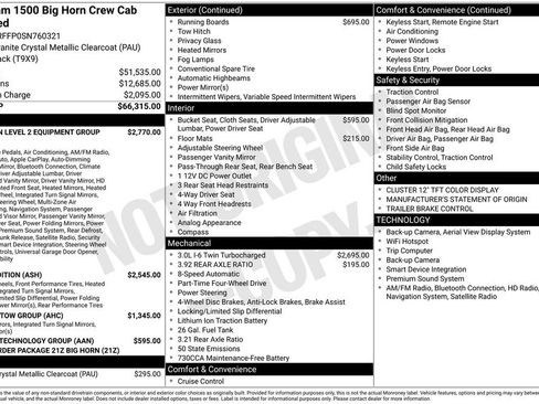 Used 2025 RAM 1500 Big Horn AWD/4WD image 9