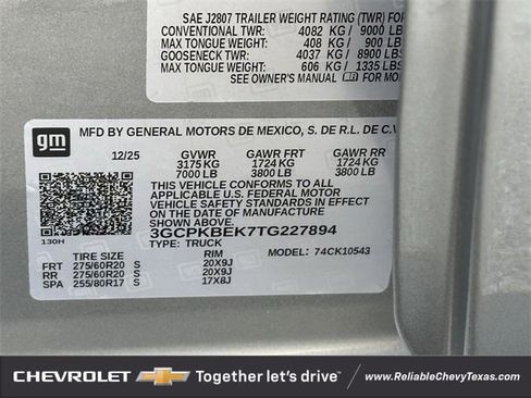 New 2026 Chevrolet Silverado 1500 Custom w/ Turbomax Blackout Package image 28