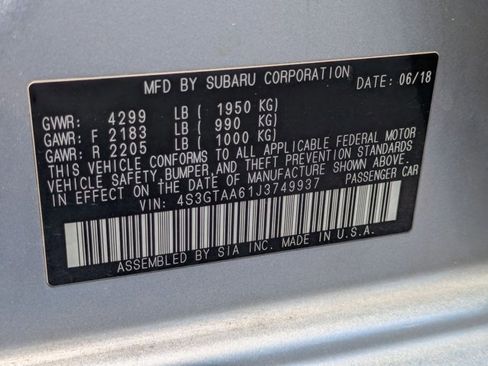 Used 2018 Subaru Impreza 2.0i AWD/4WD image 15