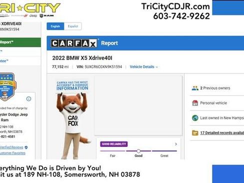 Used 2022 BMW X5 xDrive40i w/ Premium Package image 6