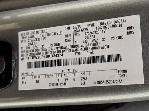 Certified 2025 Ford F150 STX w/ Equipment Group 200A image 29