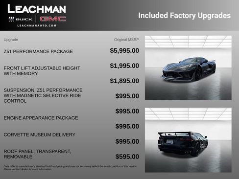Certified 2021 Chevrolet Corvette Stingray Premium Cpe w/ Z51 Performance Package RWD image 11