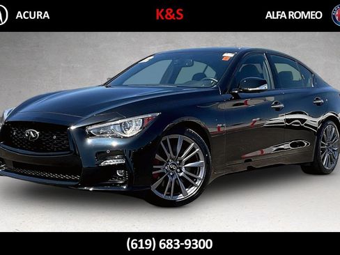 Used 2023 INFINITI Q50 Red Sport 400 w/ Black Opal Edition RWD image 1