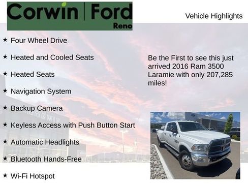 Used 2016 RAM 3500 Laramie w/ Cold Weather Group AWD/4WD image 4