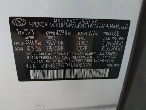Used 2019 Hyundai Santa Fe SE w/ Cargo Package FWD image 33
