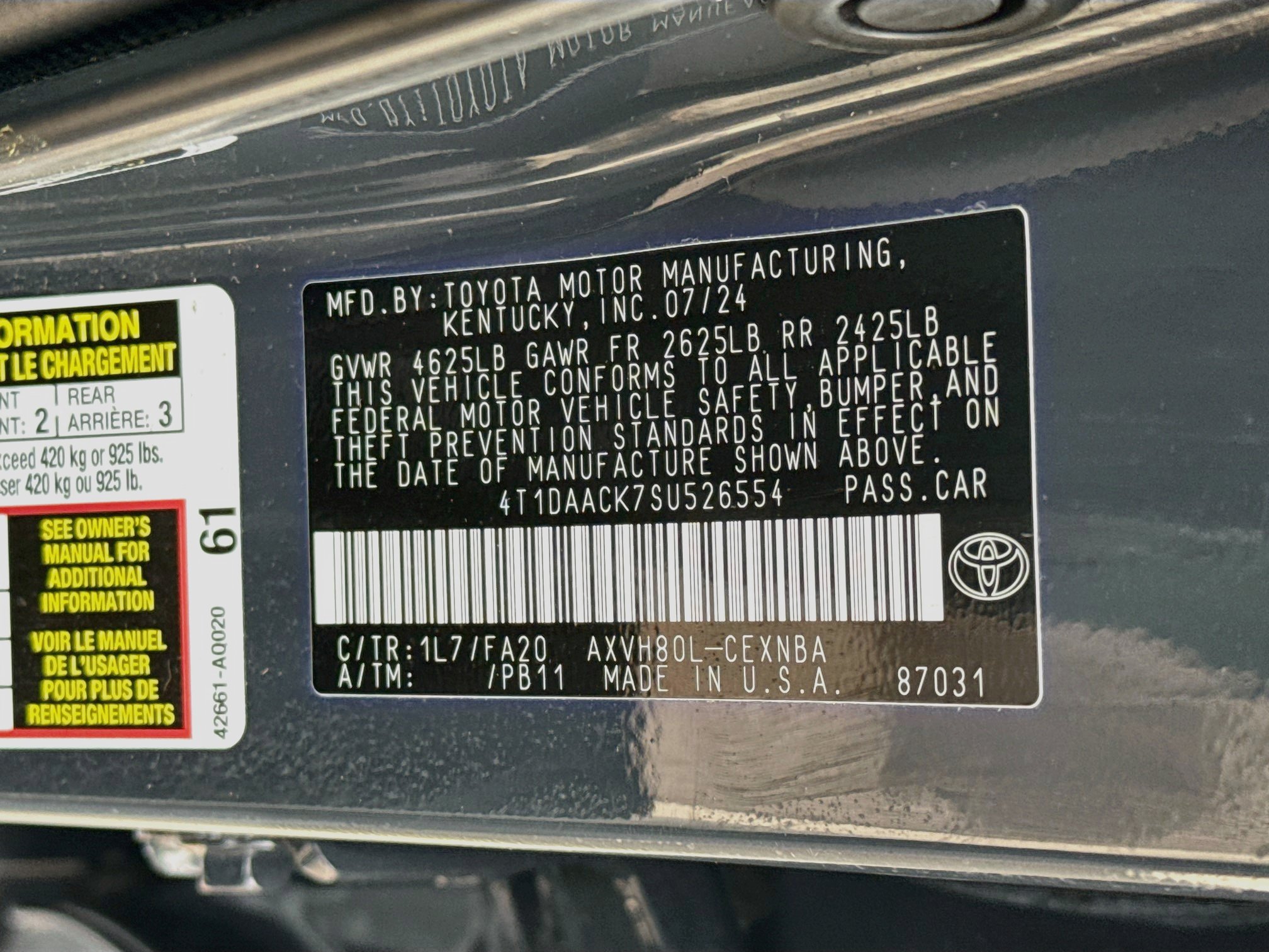 Used 2025 Toyota Camry LE FWD image 12