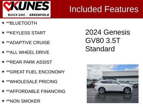 Used 2024 Genesis GV80 3.5T AWD/4WD image 3