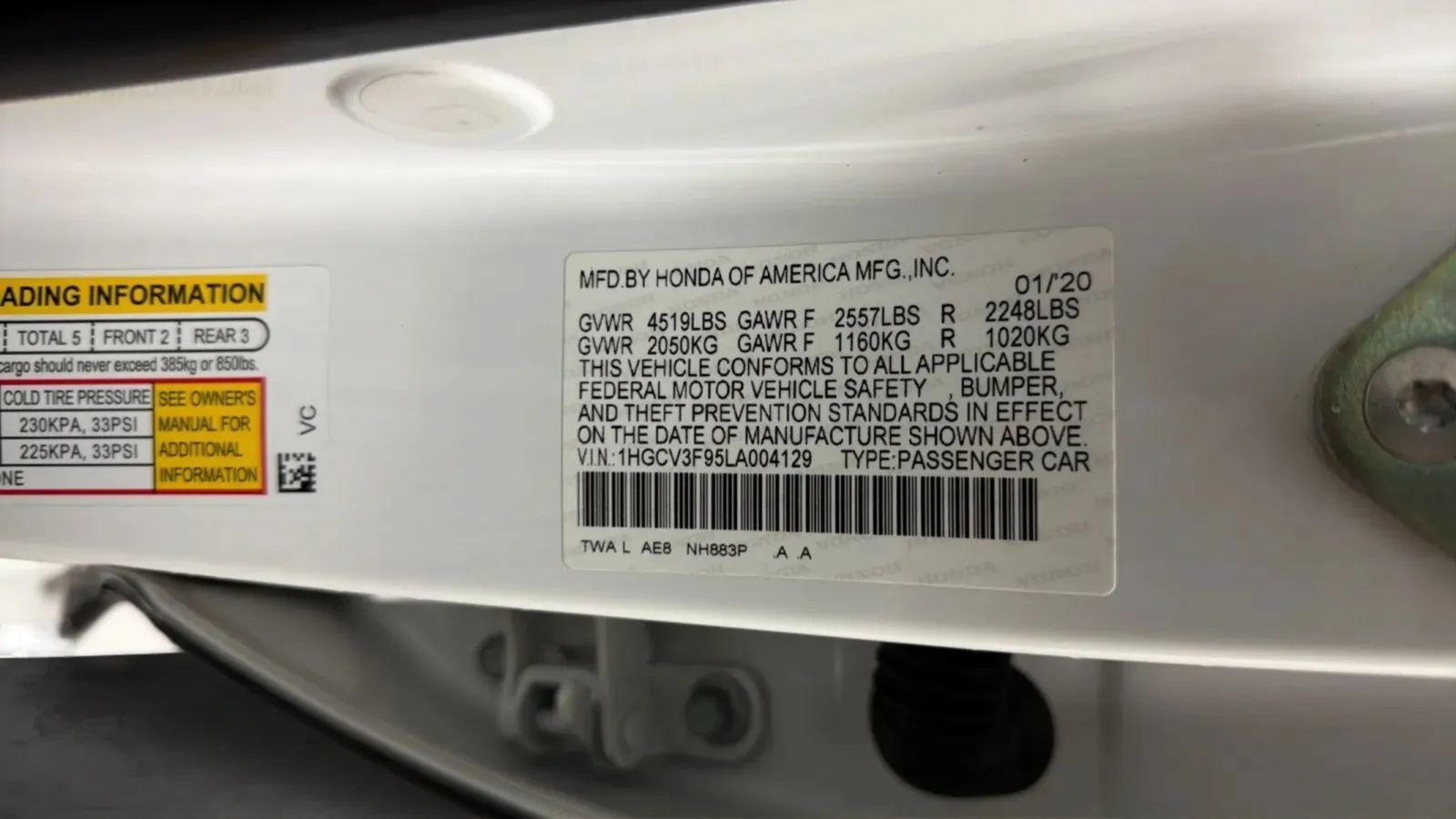 Used 2020 Honda Accord Touring image 29