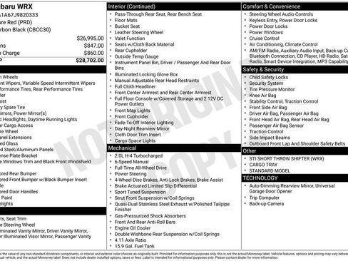 Used 2018 Subaru WRX image 3