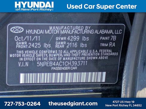 Used 2012 Hyundai Sonata GLS w/ Popular Equipment Pkg FWD image 31