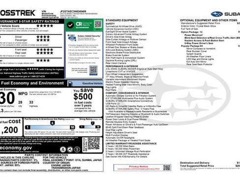 Used 2022 Subaru Crosstrek 2.0i Premium w/ Moonroof Package image 3