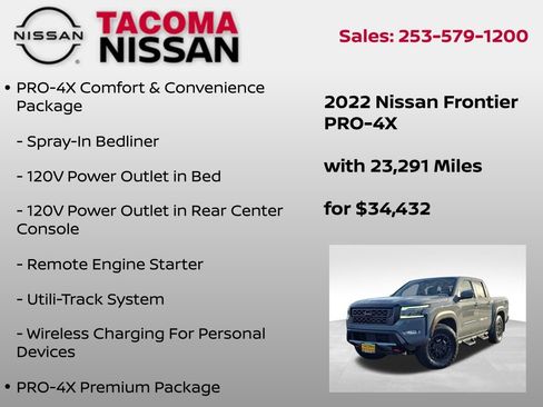 Used 2022 Nissan Frontier PRO-4X w/ Pro-4X Premium Package image 12