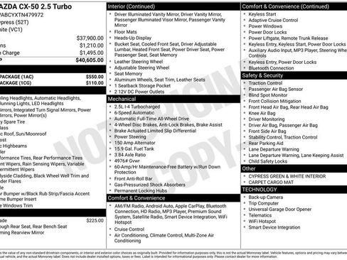 New 2026 MAZDA CX-50 AWD 2.5 S w/ Accent Package image 6