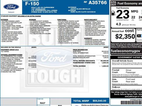 Used 2024 Ford F150 XLT w/ Mobile Office Package AWD/4WD image 2