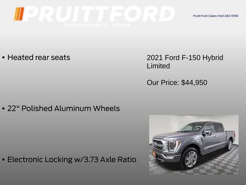 Used 2021 Ford F150 Limited AWD/4WD image 19