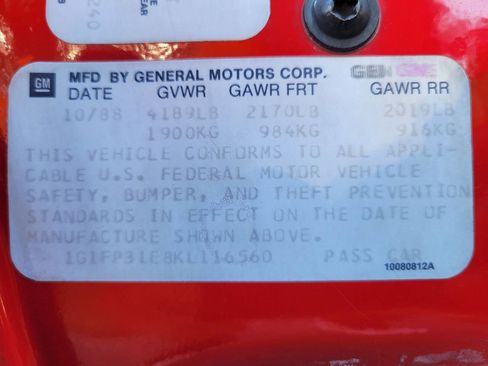 Used 1989 Chevrolet Camaro IROC-Z image 26