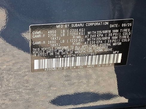 Used 2025 Subaru Outback Onyx Edition AWD/4WD image 25