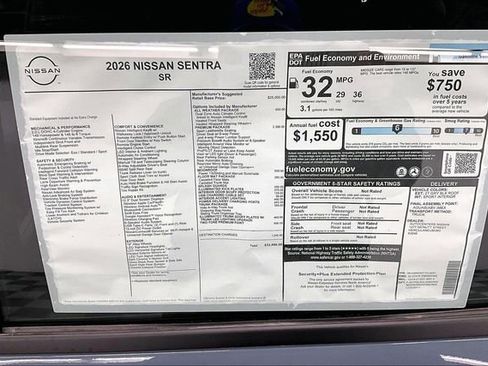 New 2026 Nissan Sentra SR w/ SR Premium Package FWD image 39