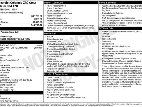 Certified 2022 Chevrolet Colorado ZR2 AWD/4WD image 6