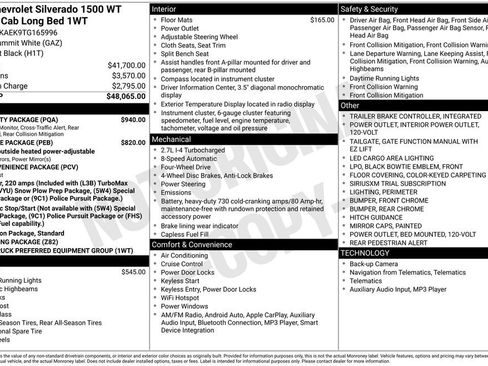 New 2026 Chevrolet Silverado 1500 W/T w/ WT Safety Package AWD/4WD image 2