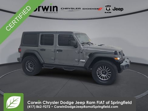 Certified 2021 Jeep Wrangler Unlimited Sport AWD/4WD image 1
