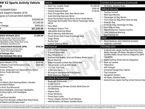 Used 2021 BMW X3 sDrive30i w/ Convenience Package RWD image 15