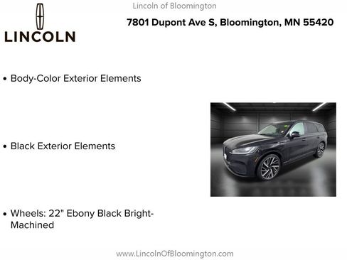 Certified 2025 Lincoln Aviator Black Label w/ Jet Appearance Package image 10