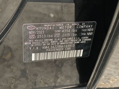 Used 2022 Hyundai Sonata Limited w/ Cargo Package FWD image 28