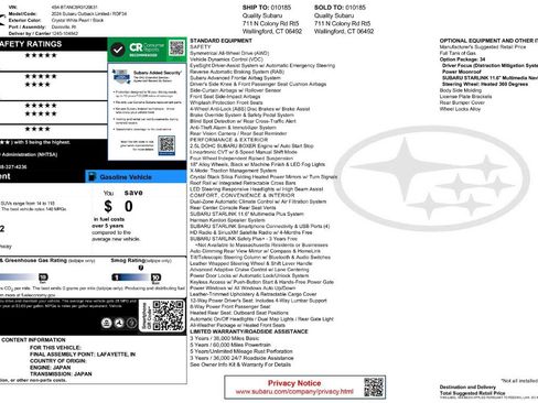 Used 2024 Subaru Outback Limited AWD/4WD image 11