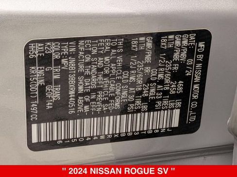 Certified 2024 Nissan Rogue SV w/ SV Premium Package AWD/4WD image 40