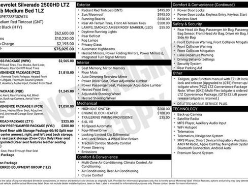 Certified 2025 Chevrolet Silverado 2500 LTZ w/ Trail Boss Package AWD/4WD image 6