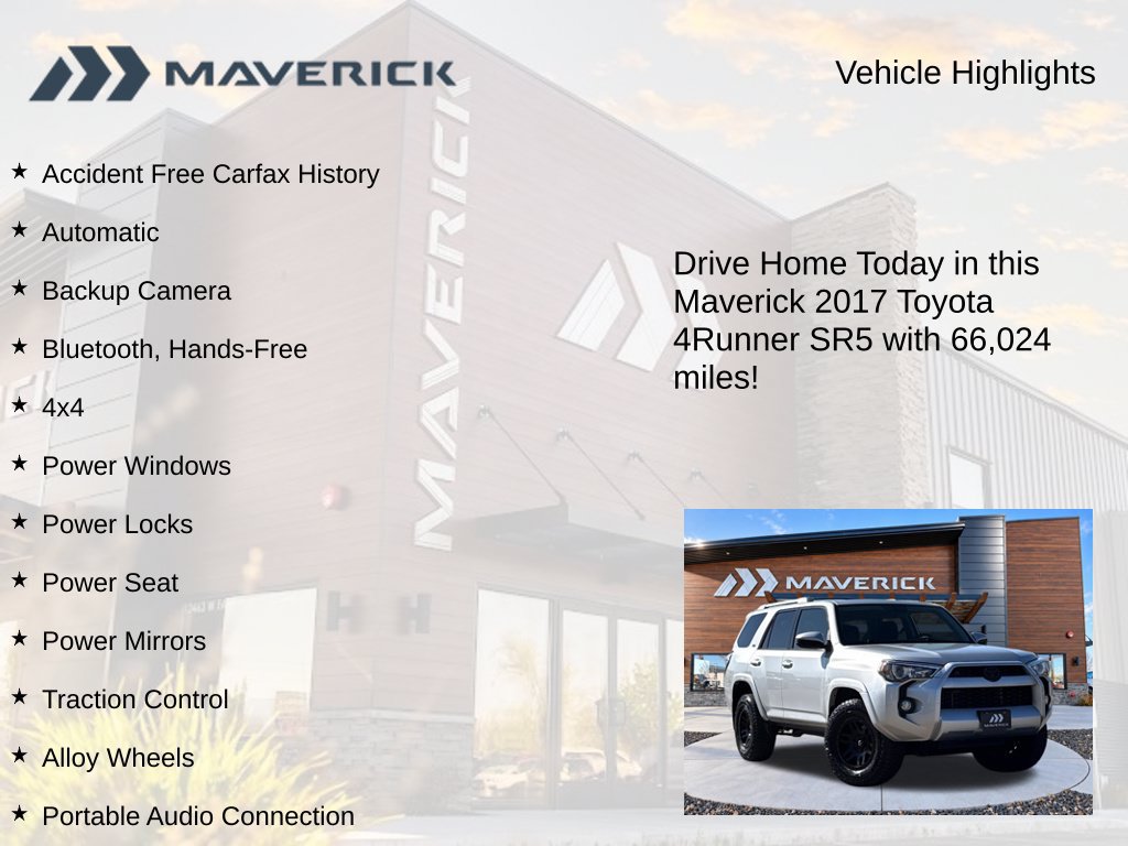 Used 2017 Toyota 4Runner SR5 AWD/4WD image 5