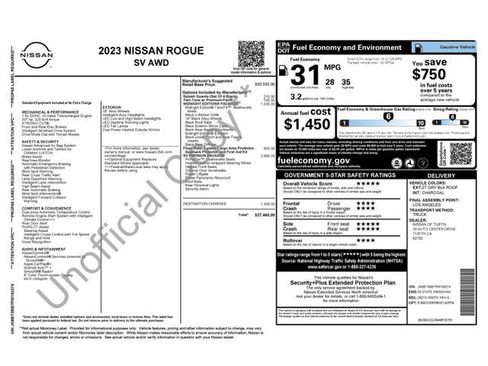 Certified 2023 Nissan Rogue SV w/ SV Premium B Package AWD/4WD image 3