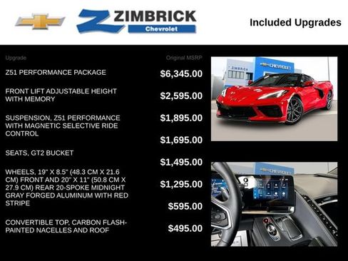 Used 2024 Chevrolet Corvette Stingray Preferred Conv w/ Z51 Performance Package RWD image 11