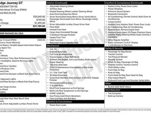 Certified 2019 Dodge Journey GT image 31